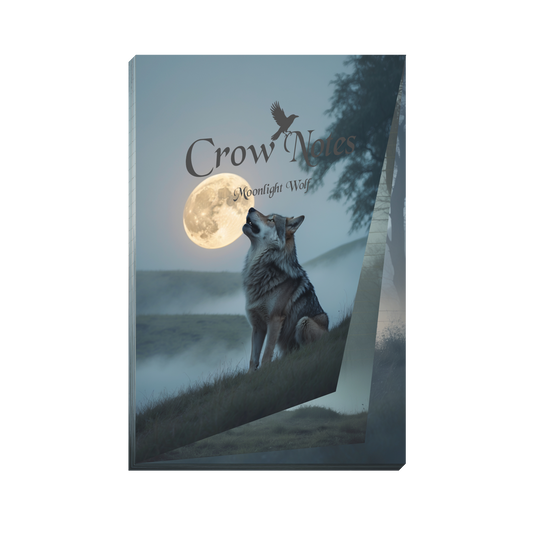 Notizblock | DIN A5 | Crow Notes – Moonlight Wolf