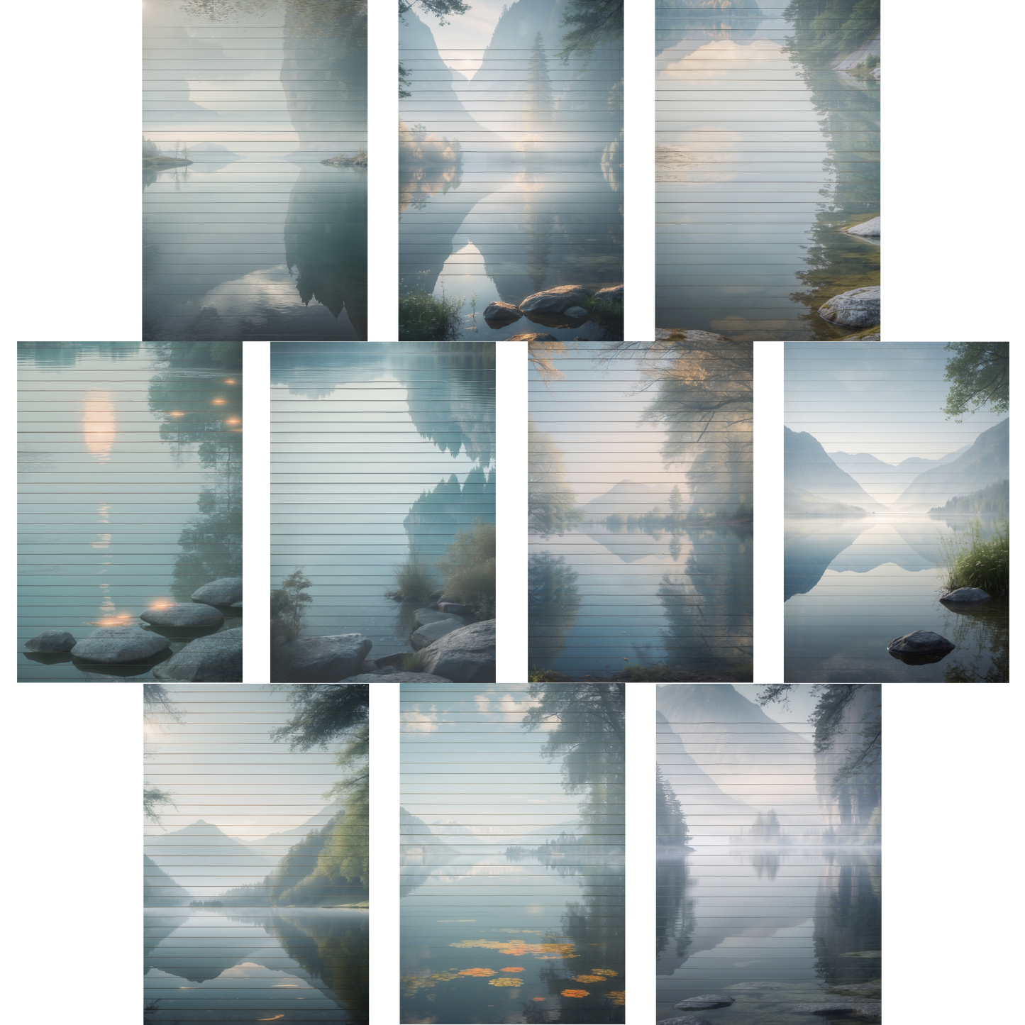 Notizblock | DIN A5 | Crow Notes – Mirror Lake