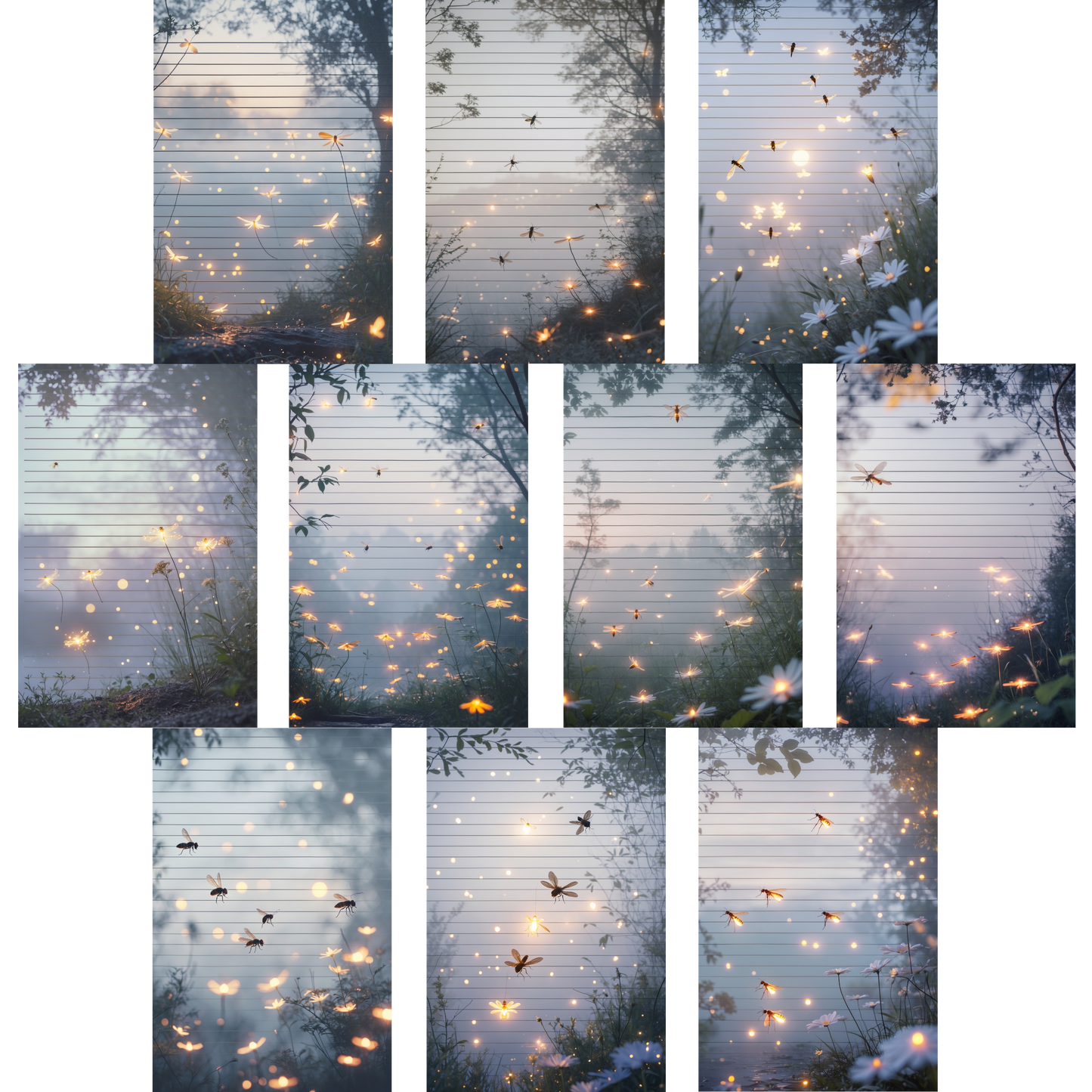 Notizblock | DIN A5 | Crow Notes – Glowing Meadow