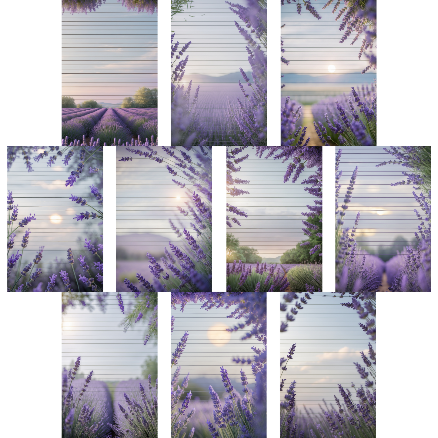 Notizblock | DIN A5 | Crow Notes – Lavender Fields