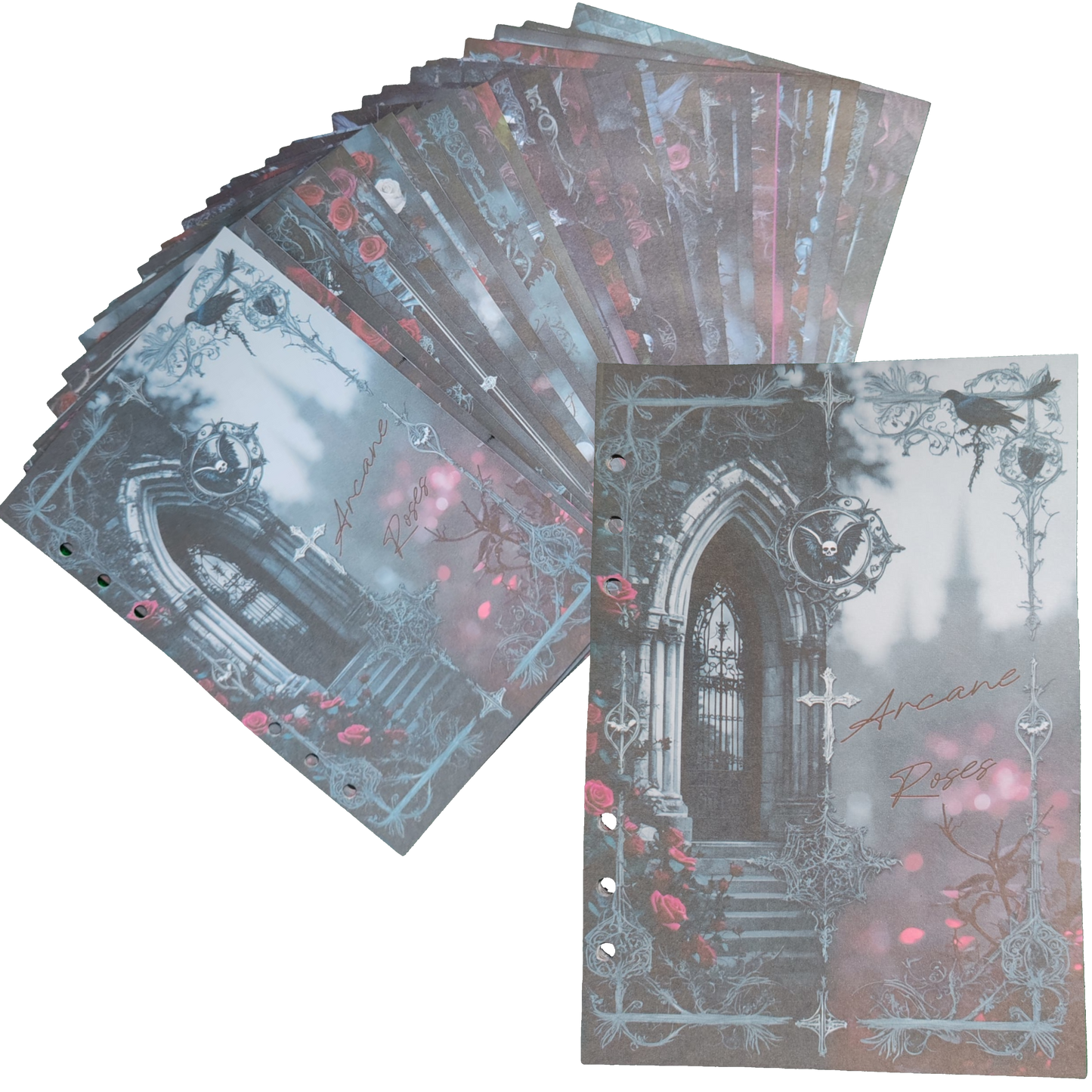 Arcane Roses - DIN A5 / DIN A6 Journaleinlagen
