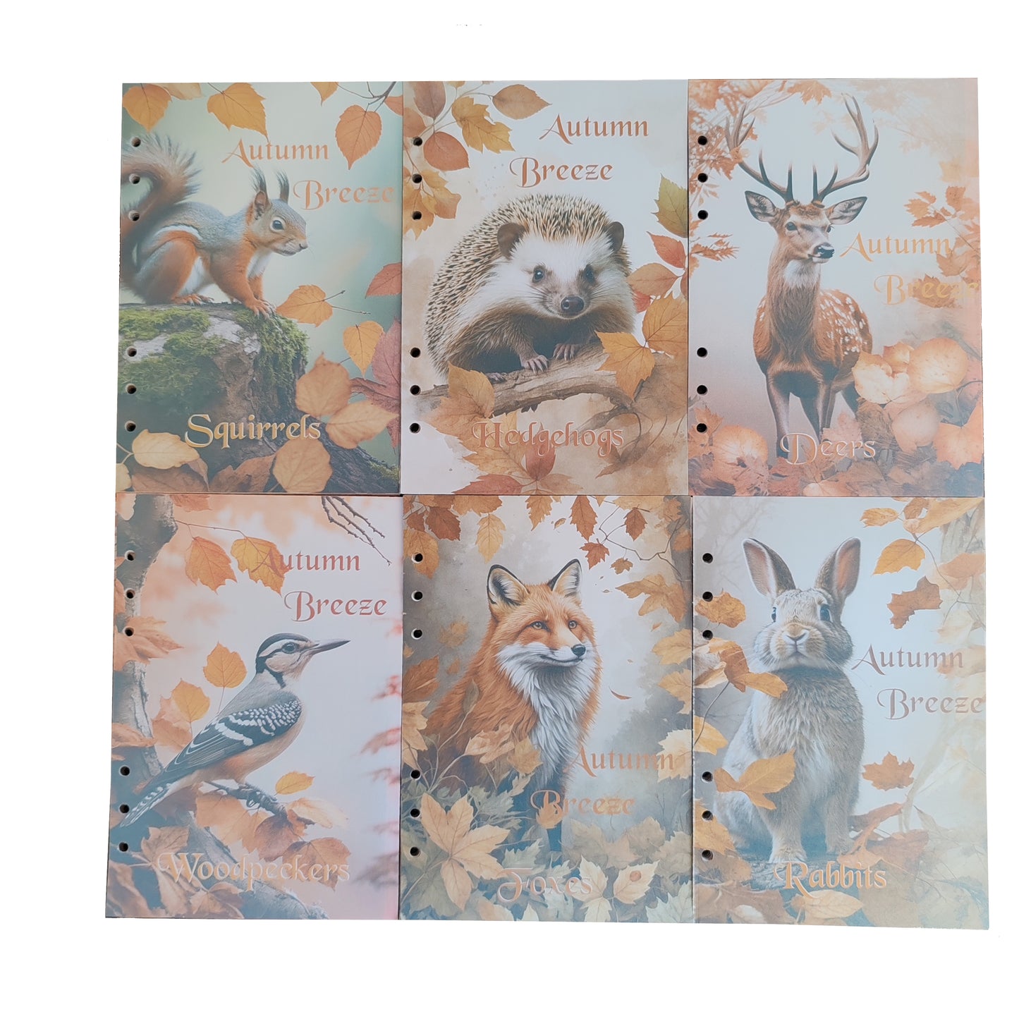 Autumn Breeze Ringbucheinlagen | Motiv-Inlays Reh | 50 Seiten | DIN A5/A6