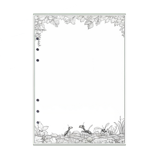 DIN A5 Ringbucheinlagen 6-fach Lochung mit Motiv | Bild Ameise 1