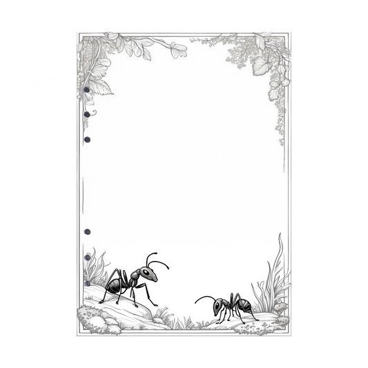 DIN A5 Ringbucheinlagen 6-fach Lochung mit Motiv | Bild Ameise 2