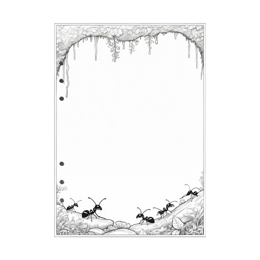 DIN A5 Ringbucheinlagen 6-fach Lochung mit Motiv | Bild Ameise 4