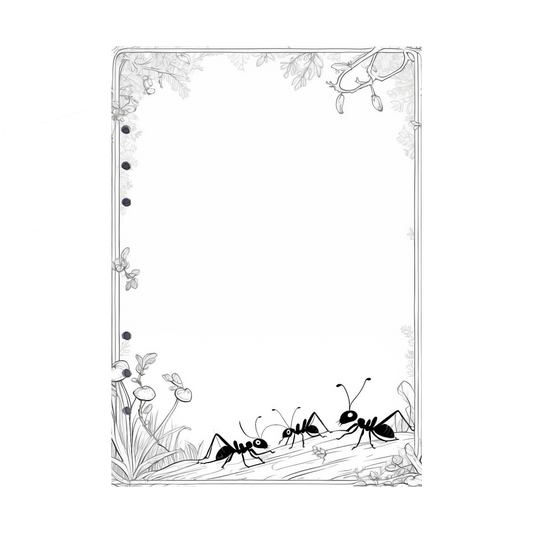 DIN A5 Ringbucheinlagen 6-fach Lochung mit Motiv | Bild Ameise 5