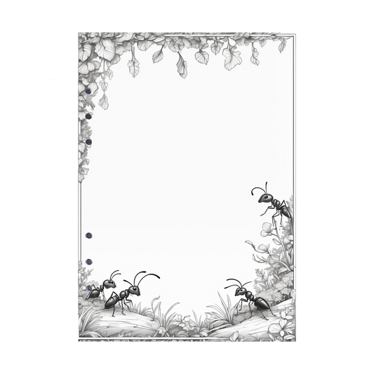 DIN A5 Ringbucheinlagen 6-fach Lochung mit Motiv | Bild Ameise 6