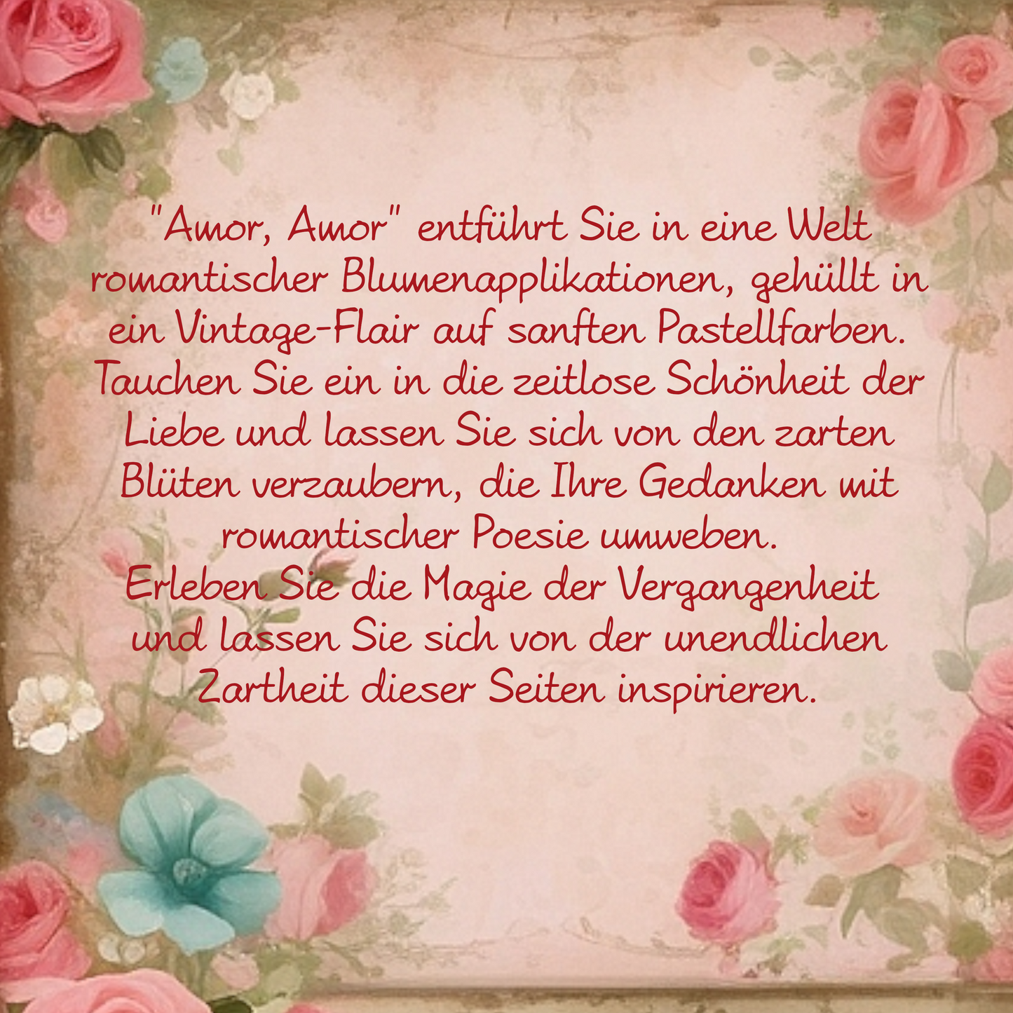 Illustriertes Notizbuch | Motiv Amor, amor | DIN A5 Hardcover | 160 Seiten