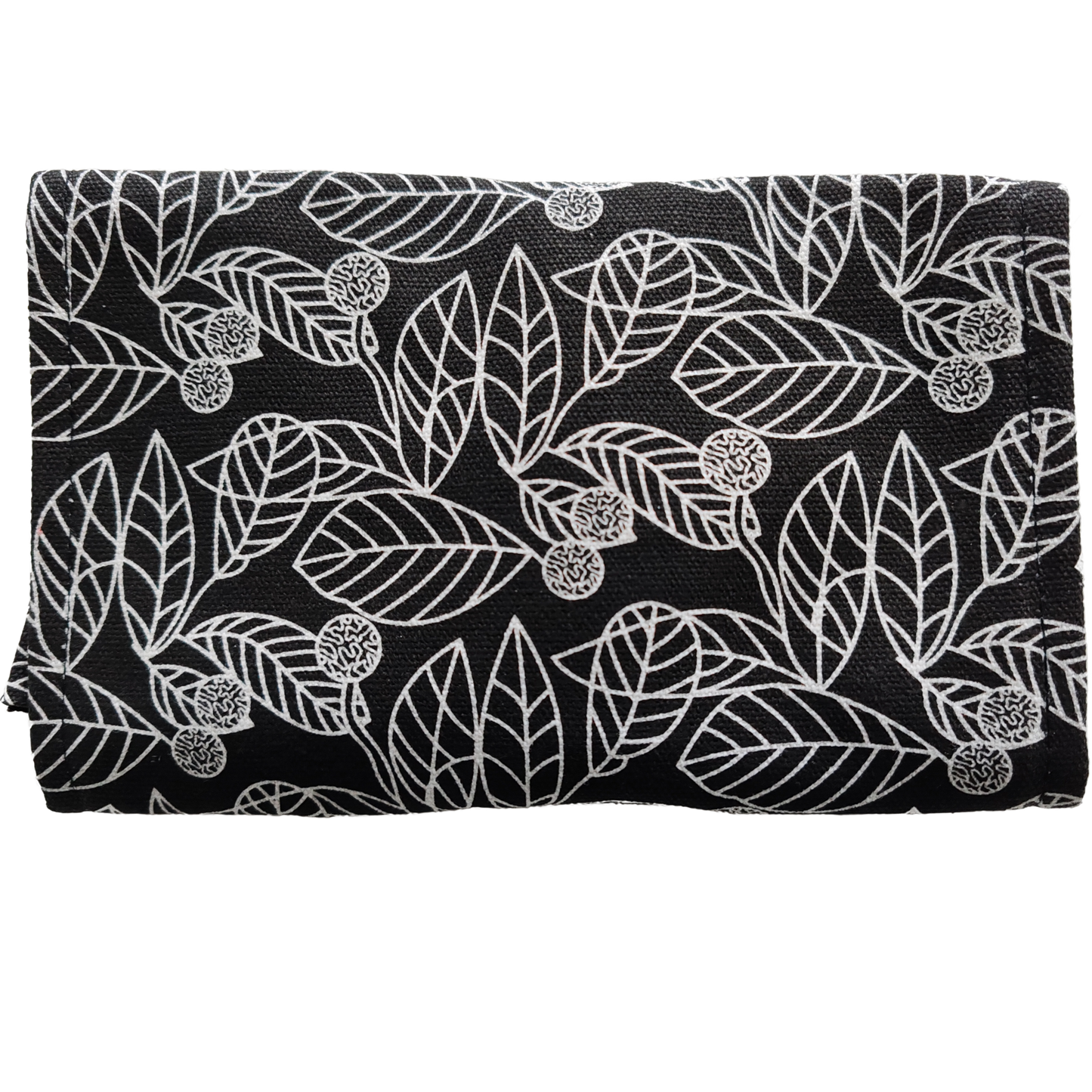Federmäppchen | Laubblätter-Design | Canvas | 48 Stiftplätze | Einrollbar
