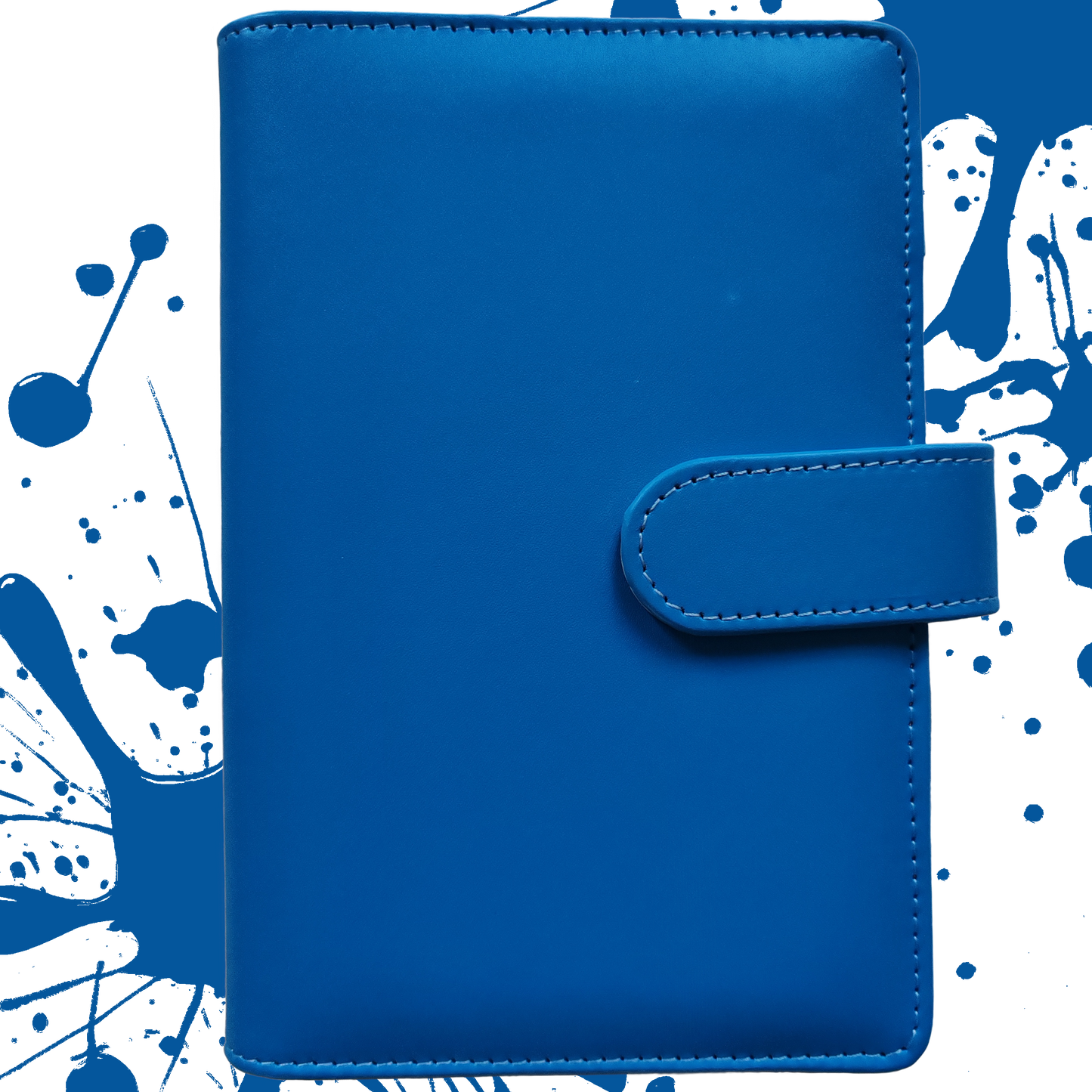 Personal Size / DIN A6 Ringbuch | Ringbinder Blau | 6-Ring-Mechanik