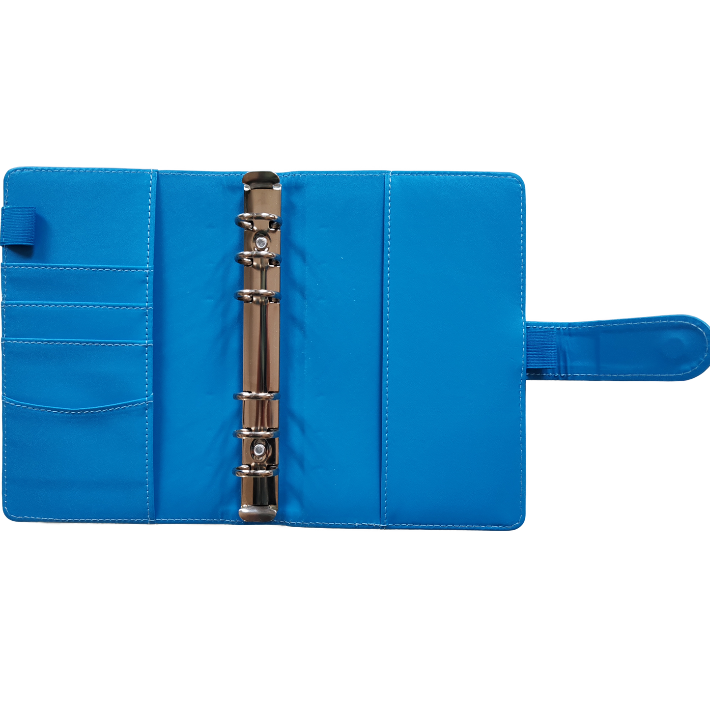 Personal Size / DIN A6 Ringbuch | Ringbinder Blau | 6-Ring-Mechanik