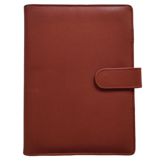 Ringbuch | Ringordner Braun | 6-Ring-Mechanik | DIN A5 | Magnetverschluss