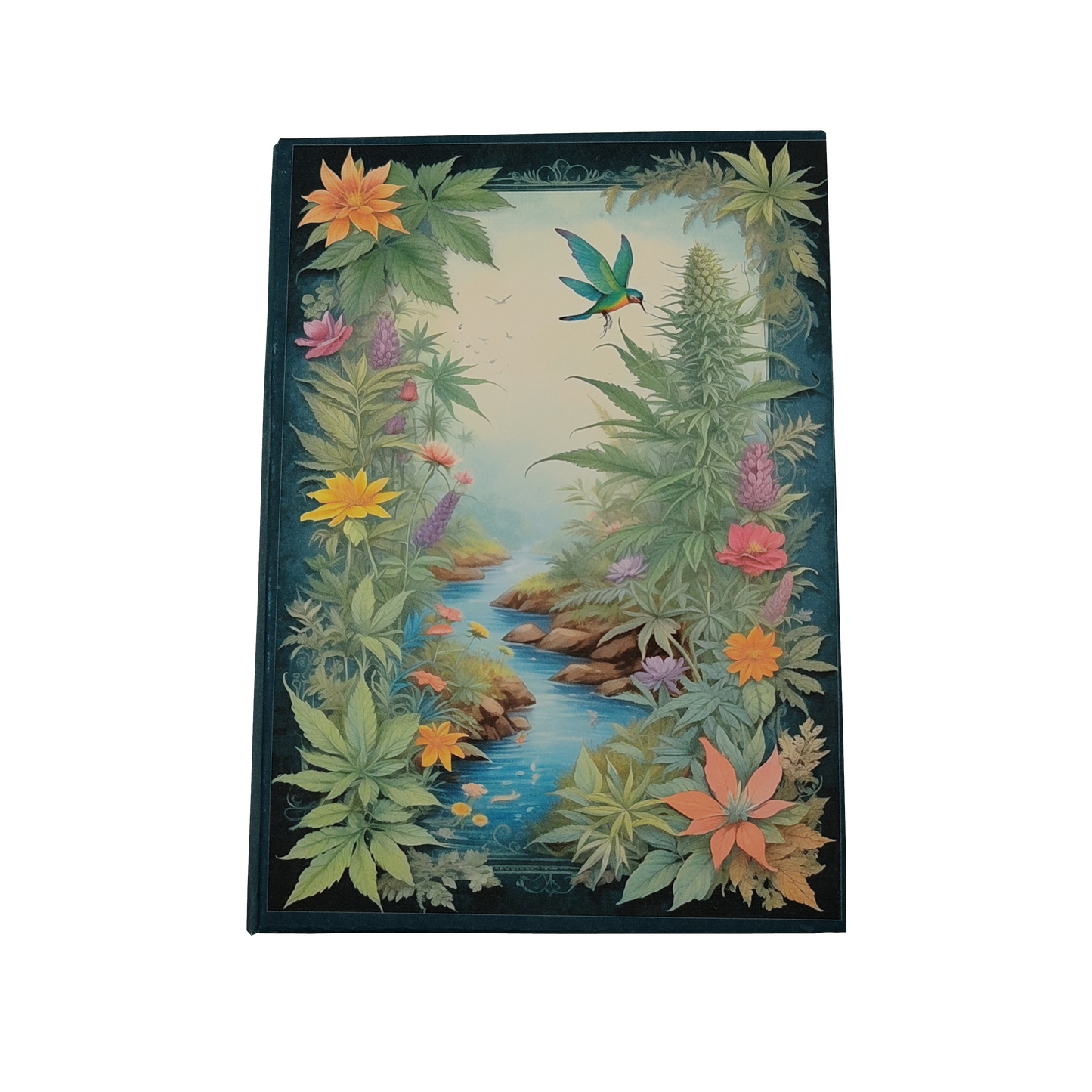 Illustriertes Notizbuch | Motiv Chilled Weed | DIN A5 Hardcover | 160 Seiten