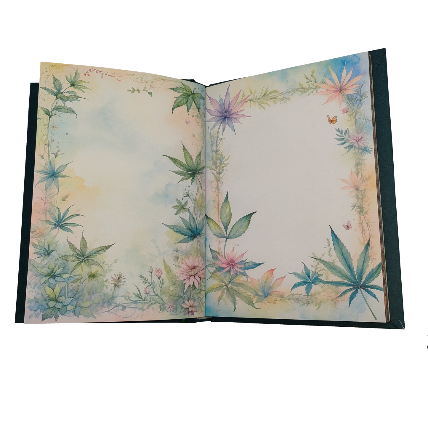 Illustriertes Notizbuch | Motiv Chilled Weed | DIN A5 Hardcover | 160 Seiten