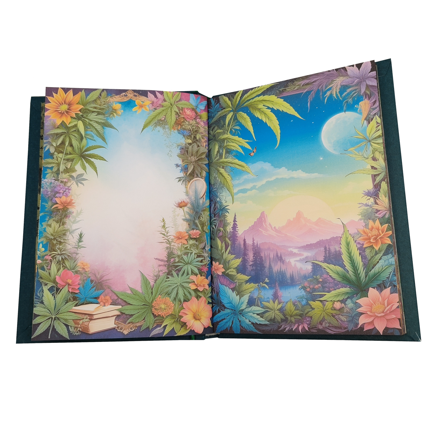 Illustriertes Notizbuch | Motiv Chilled Weed | DIN A5 Hardcover | 160 Seiten