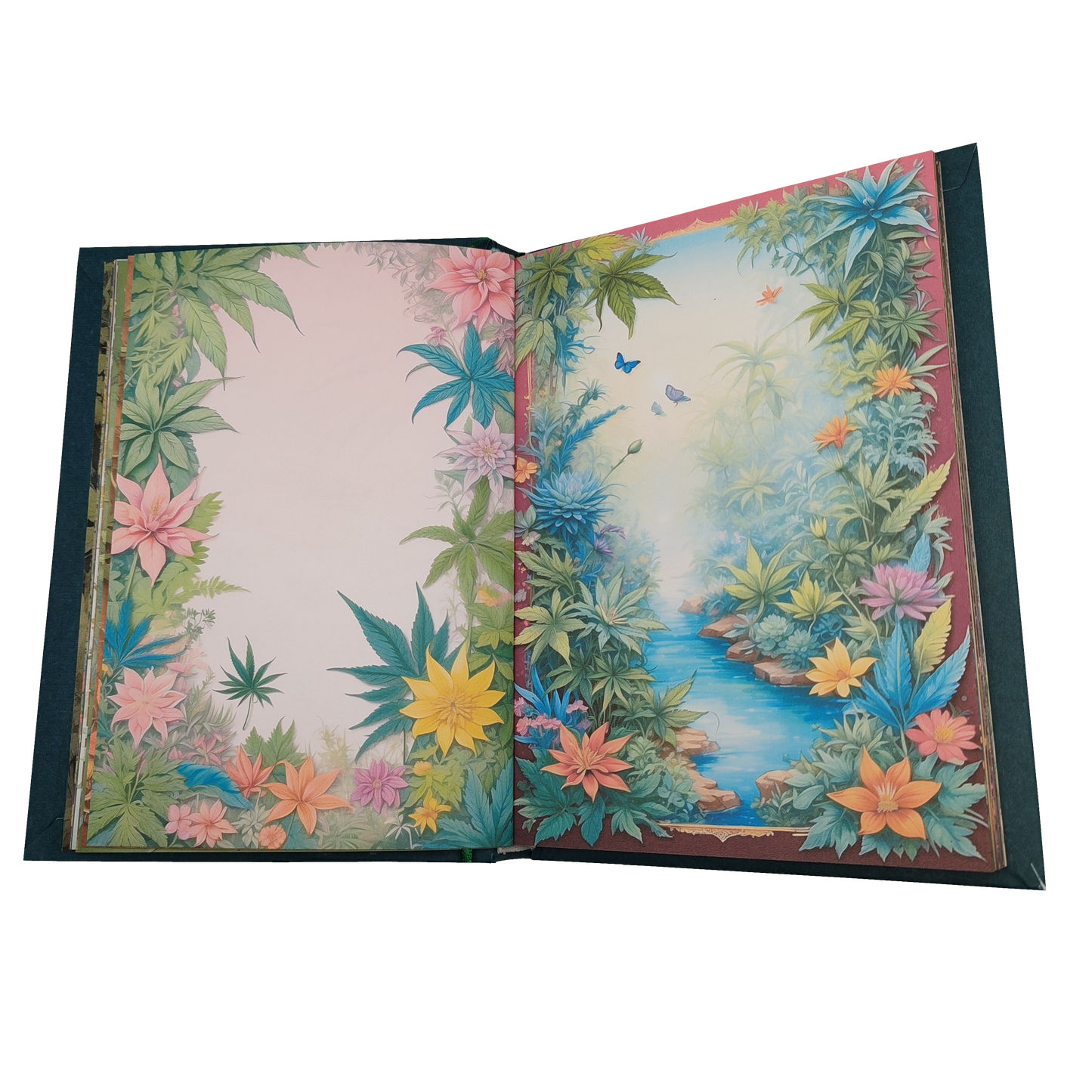 Illustriertes Notizbuch | Motiv Chilled Weed | DIN A5 Hardcover | 160 Seiten