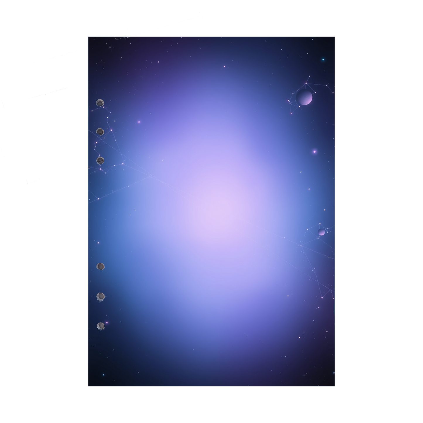 DIN A5 Ringbucheinlagen 6-fach Lochung mit Motiv | Bild Magic Cosmos 11