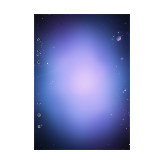 DIN A5 Ringbucheinlagen 6-fach Lochung mit Motiv | Bild Magic Cosmos 11