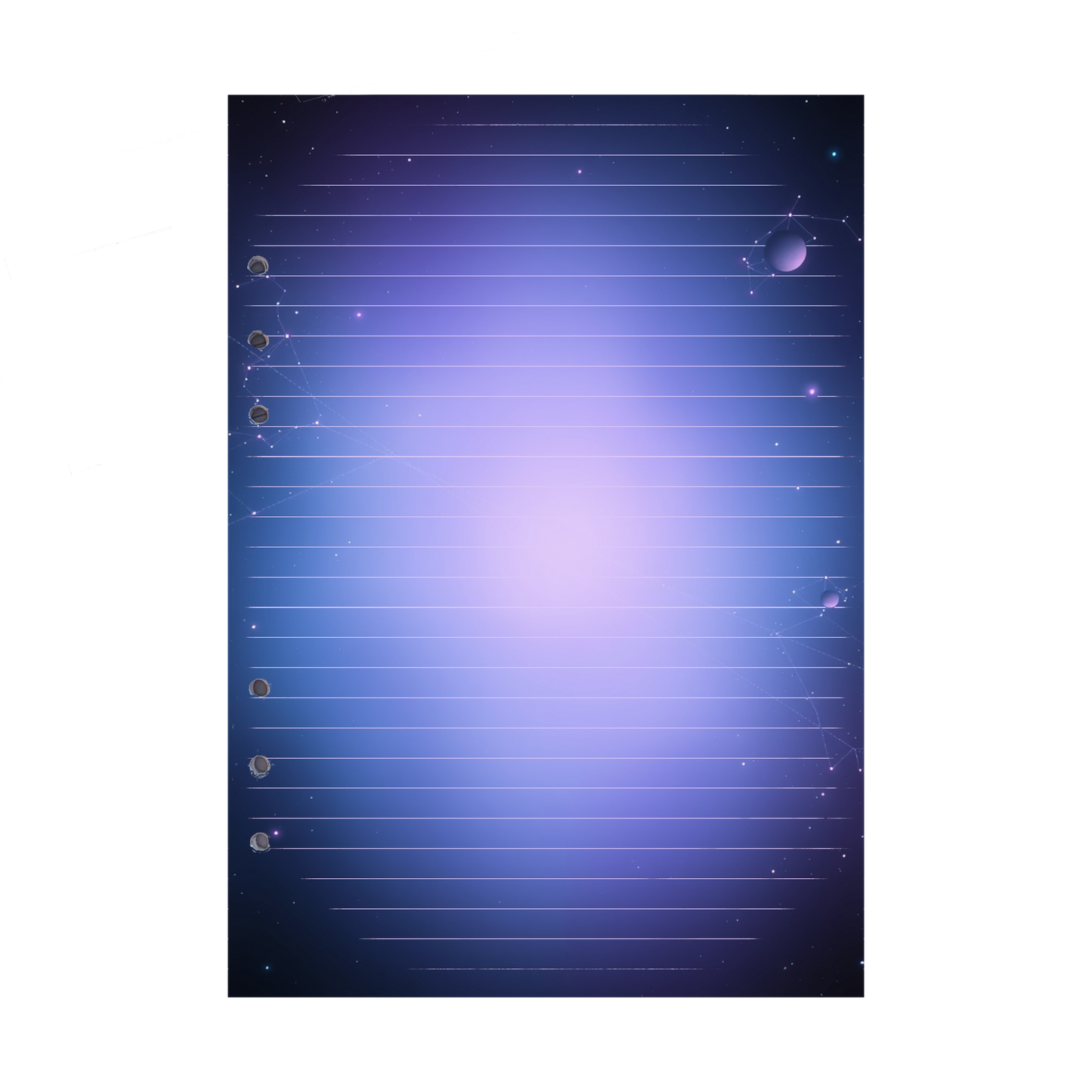 DIN A5 Ringbucheinlagen 6-fach Lochung mit Motiv | Bild Magic Cosmos 11