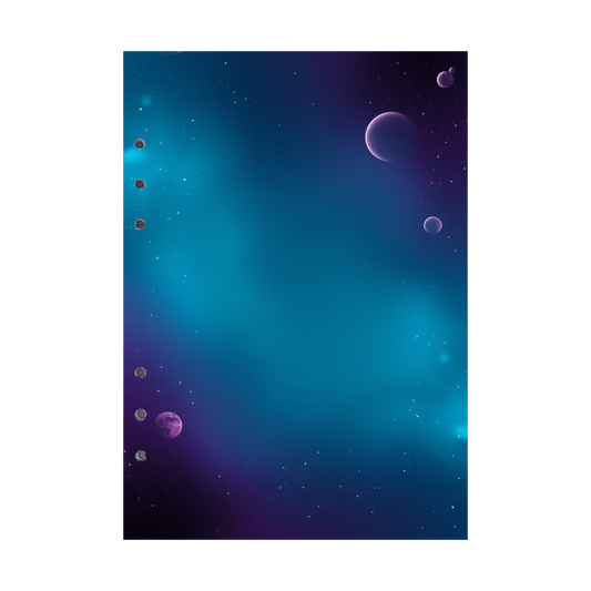 DIN A5 Ringbucheinlagen 6-fach Lochung mit Motiv | Bild Magic Cosmos 12