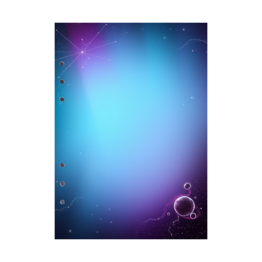 DIN A5 Ringbucheinlagen 6-fach Lochung mit Motiv | Bild Magic Cosmos 13