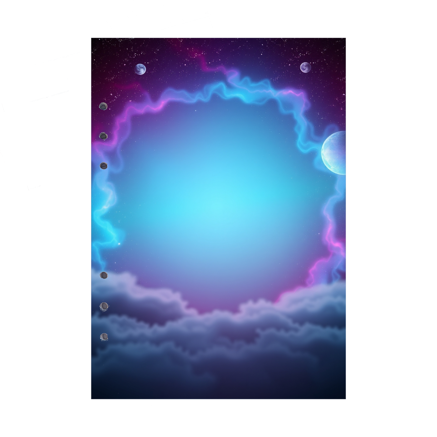 DIN A5 Ringbucheinlagen 6-fach Lochung mit Motiv | Bild Magic Cosmos 14