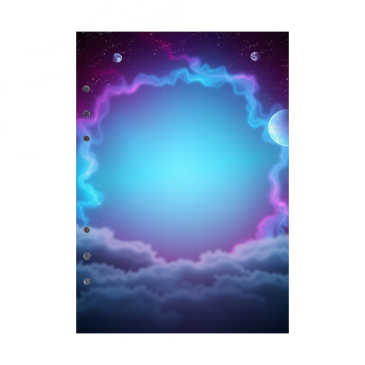 DIN A5 Ringbucheinlagen 6-fach Lochung mit Motiv | Bild Magic Cosmos 14