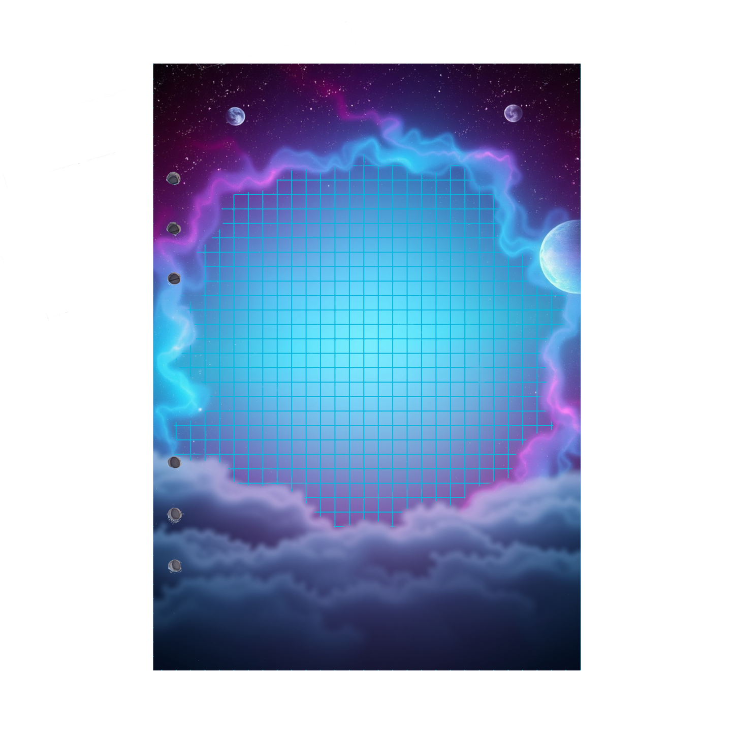 DIN A5 Ringbucheinlagen 6-fach Lochung mit Motiv | Bild Magic Cosmos 14