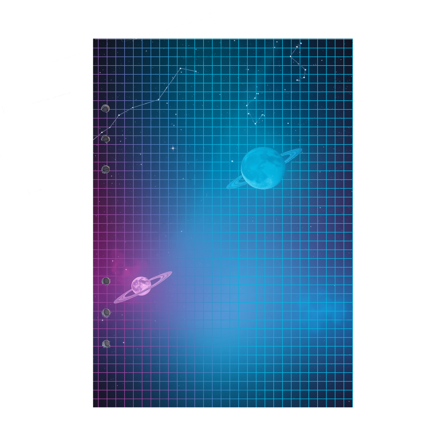 DIN A5 Ringbucheinlagen 6-fach Lochung mit Motiv | Bild Magic Cosmos 15