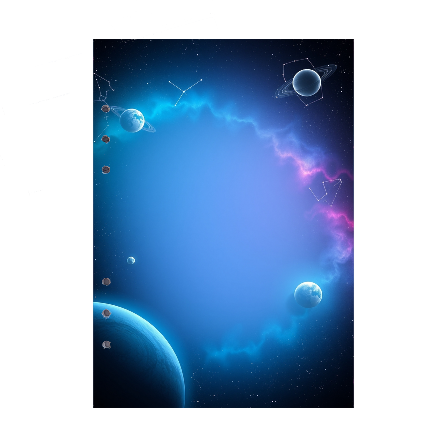 DIN A5 Ringbucheinlagen 6-fach Lochung mit Motiv | Bild Magic Cosmos 16