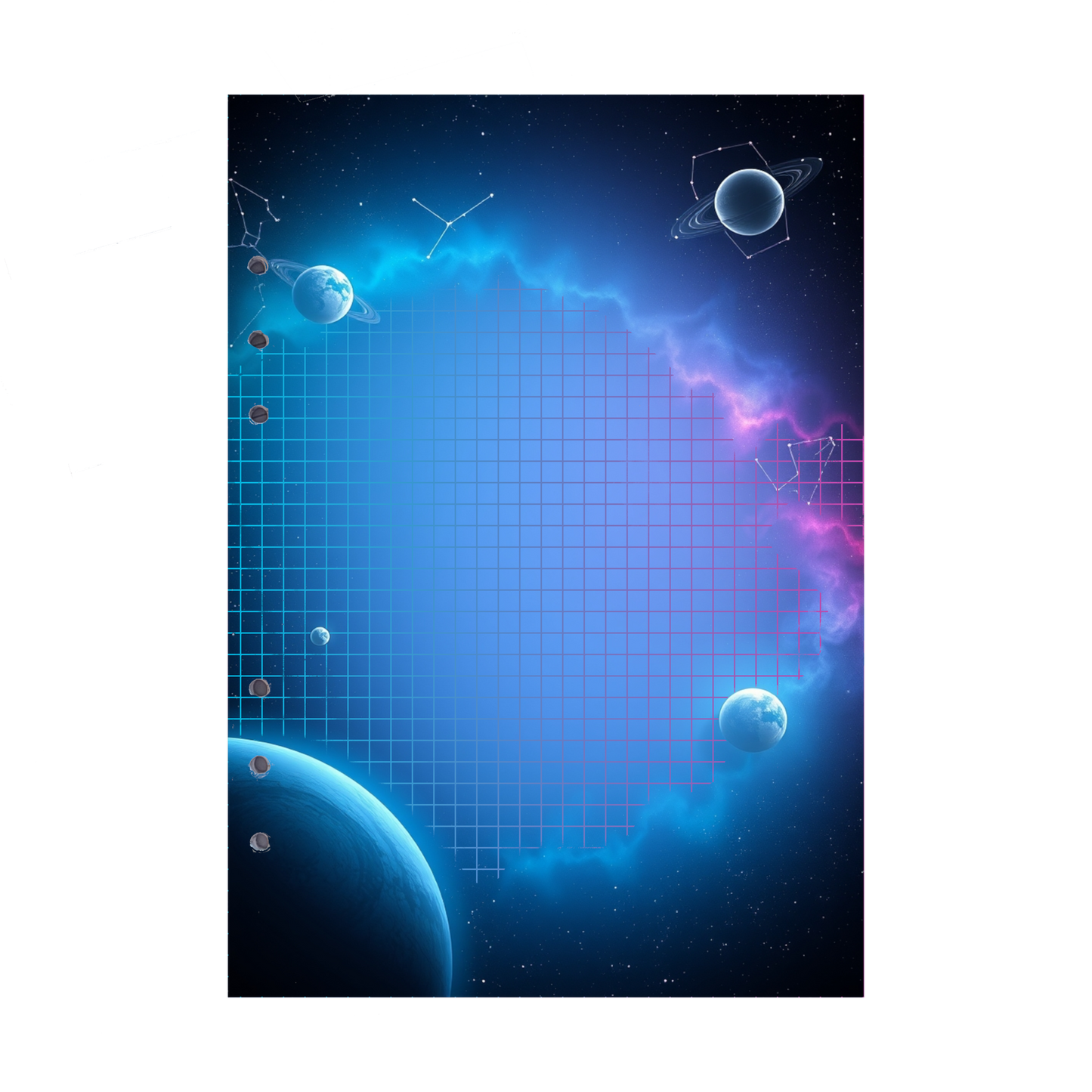 DIN A5 Ringbucheinlagen 6-fach Lochung mit Motiv | Bild Magic Cosmos 16