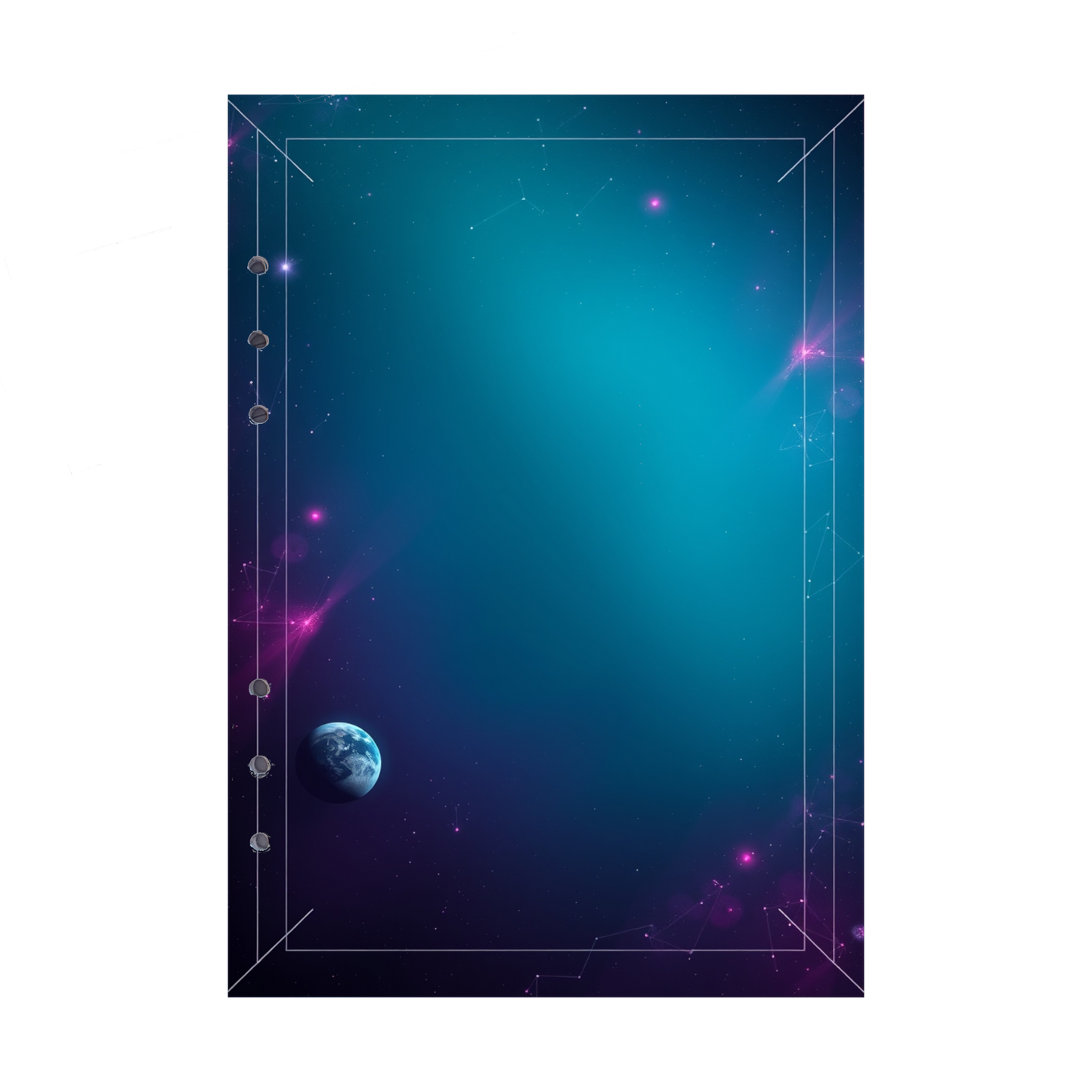 DIN A5 Ringbucheinlagen 6-fach Lochung mit Motiv | Bild Magic Cosmos 17