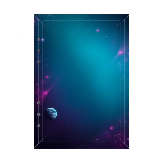DIN A5 Ringbucheinlagen 6-fach Lochung mit Motiv | Bild Magic Cosmos 17