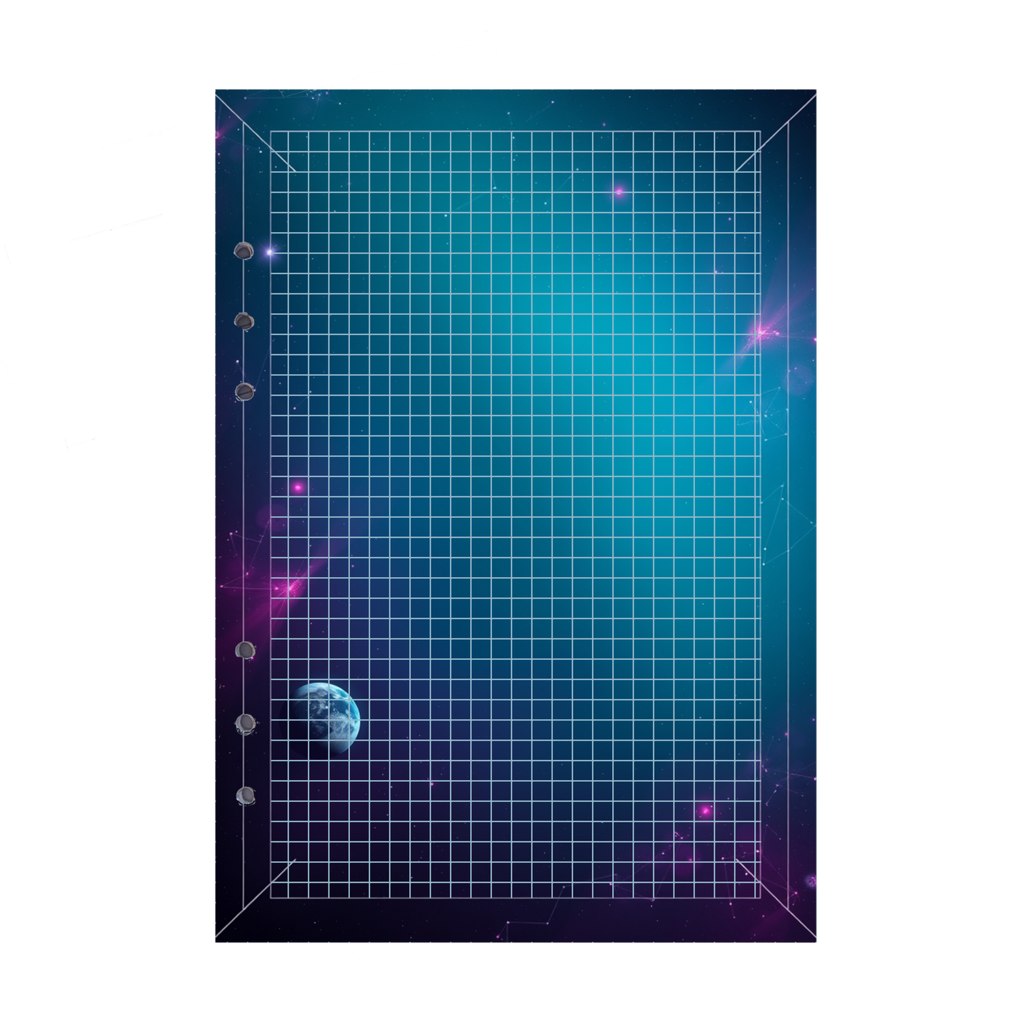 DIN A5 Ringbucheinlagen 6-fach Lochung mit Motiv | Bild Magic Cosmos 17