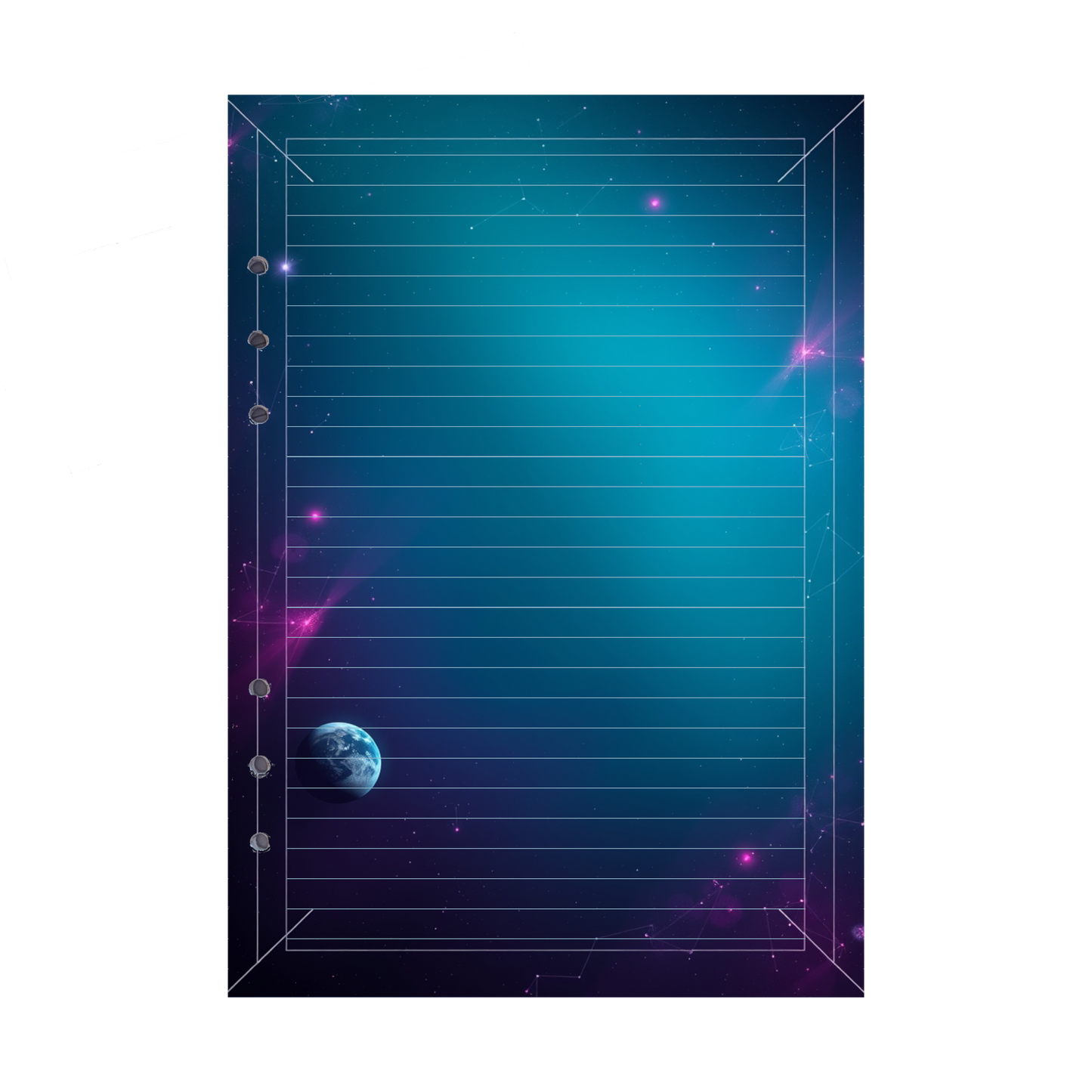 DIN A5 Ringbucheinlagen 6-fach Lochung mit Motiv | Bild Magic Cosmos 17
