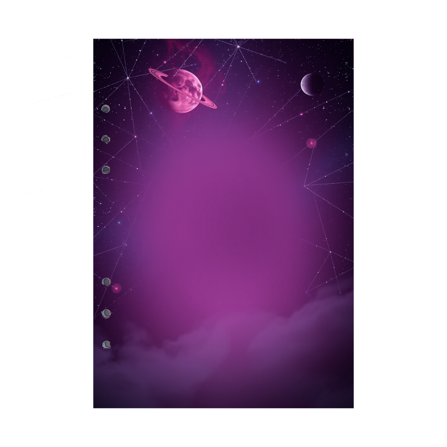 DIN A5 Ringbucheinlagen 6-fach Lochung mit Motiv | Bild Magic Cosmos 18