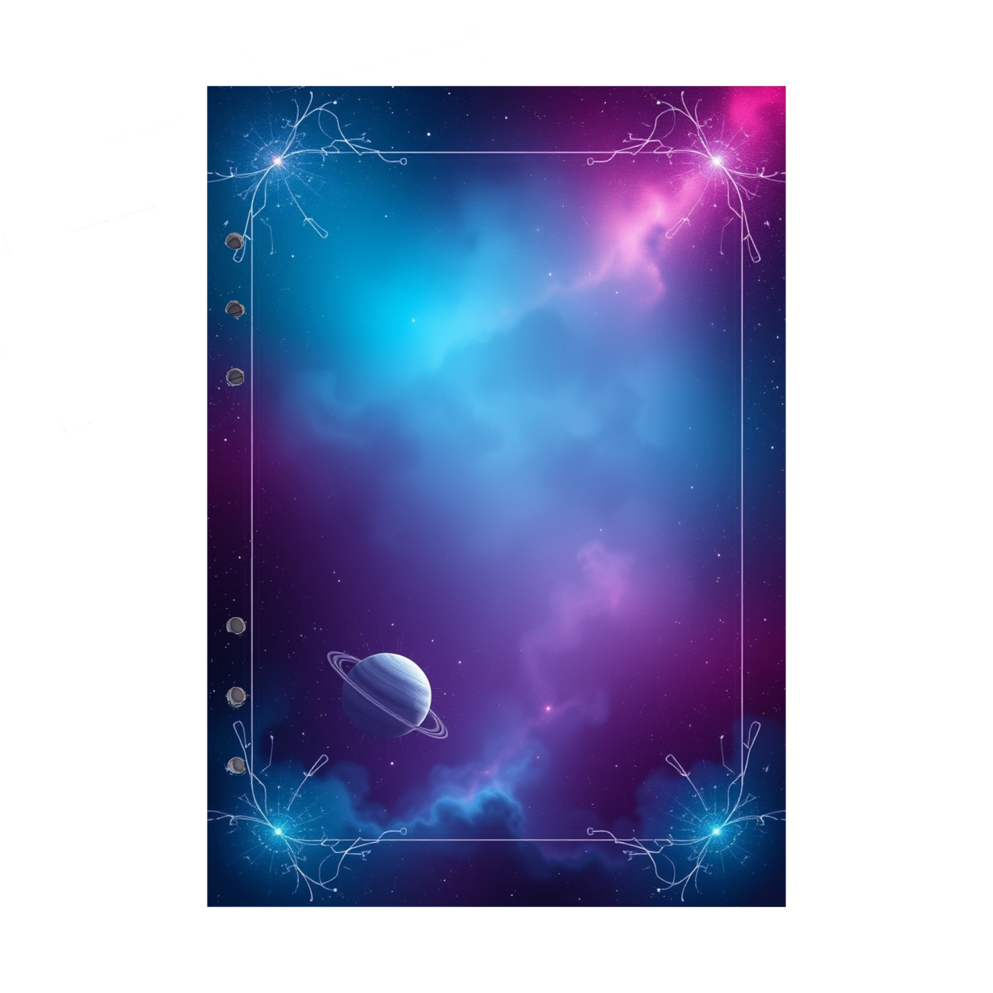 DIN A5 Ringbucheinlagen 6-fach Lochung mit Motiv | Bild Magic Cosmos 19