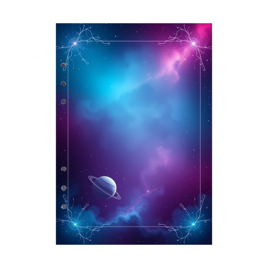DIN A5 Ringbucheinlagen 6-fach Lochung mit Motiv | Bild Magic Cosmos 19