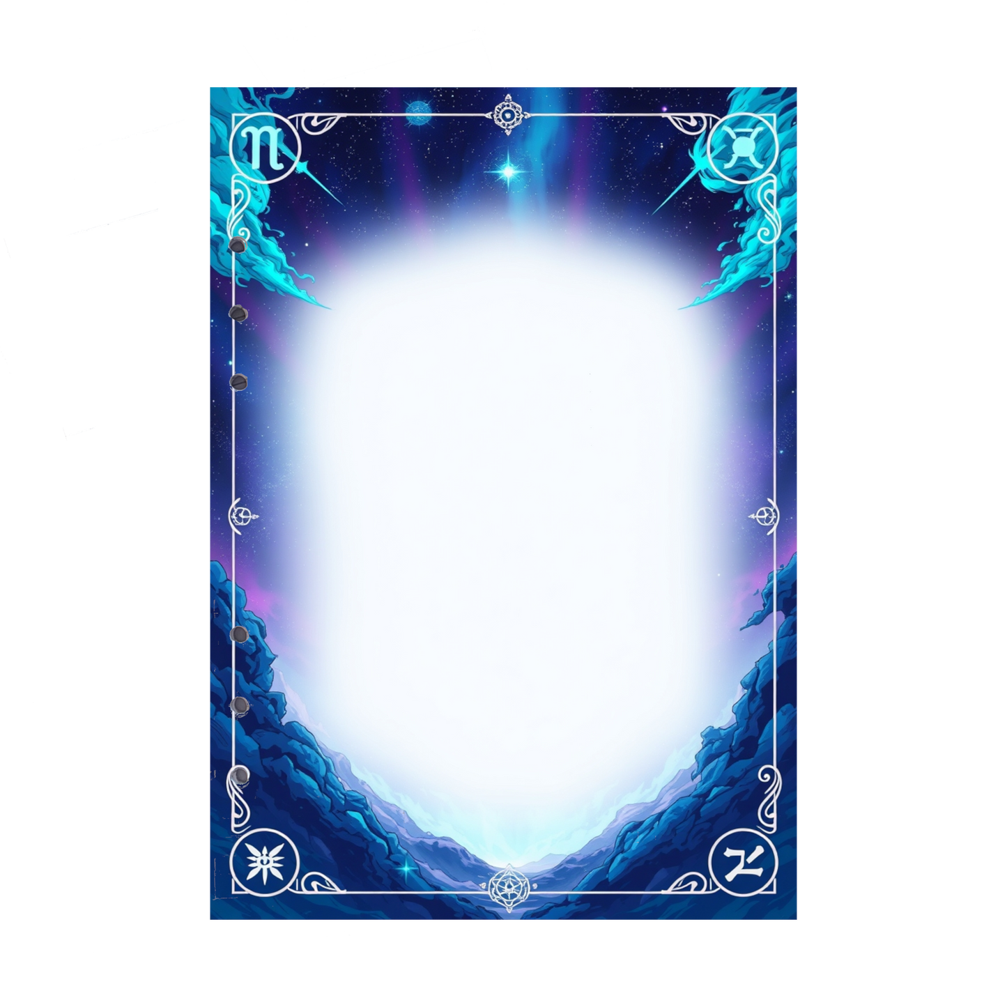 DIN A5 Ringbucheinlagen 6-fach Lochung mit Motiv | Bild Magic Cosmos 2