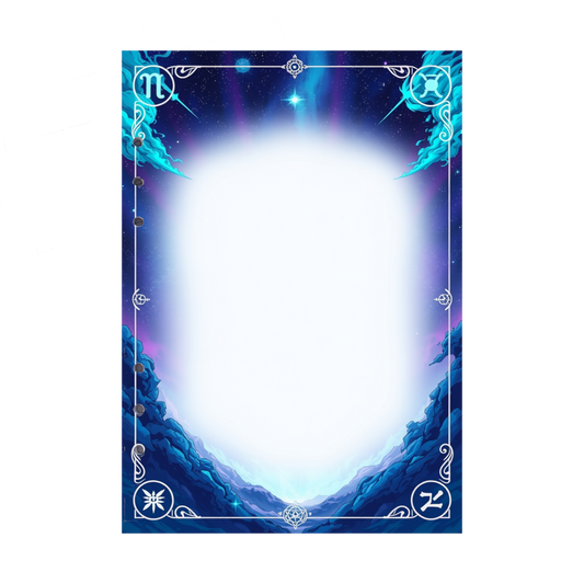 DIN A5 Ringbucheinlagen 6-fach Lochung mit Motiv | Bild Magic Cosmos 2