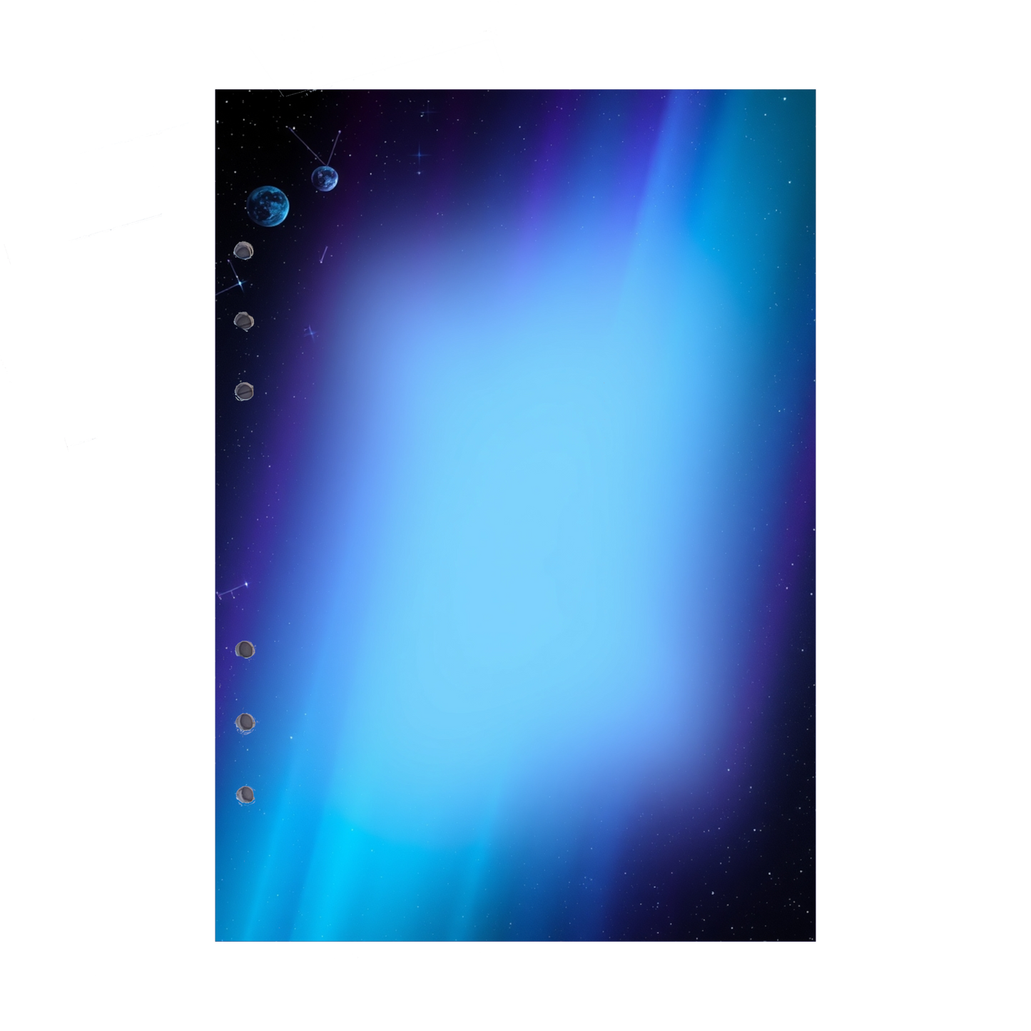 DIN A5 Ringbucheinlagen 6-fach Lochung mit Motiv | Bild Magic Cosmos 20