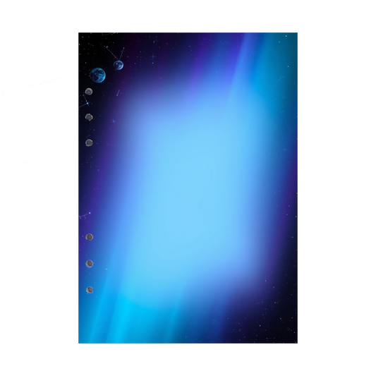 DIN A5 Ringbucheinlagen 6-fach Lochung mit Motiv | Bild Magic Cosmos 20