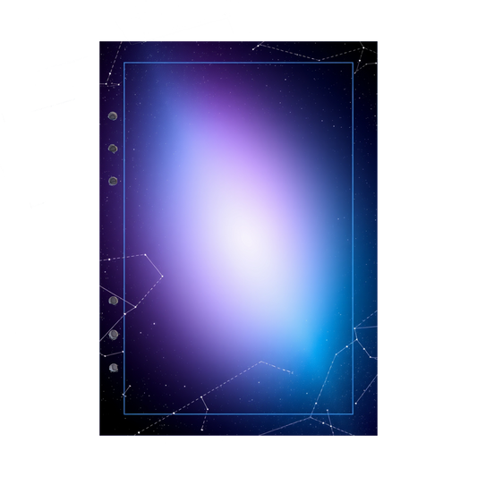 DIN A5 Ringbucheinlagen 6-fach Lochung mit Motiv | Bild Magic Cosmos 21
