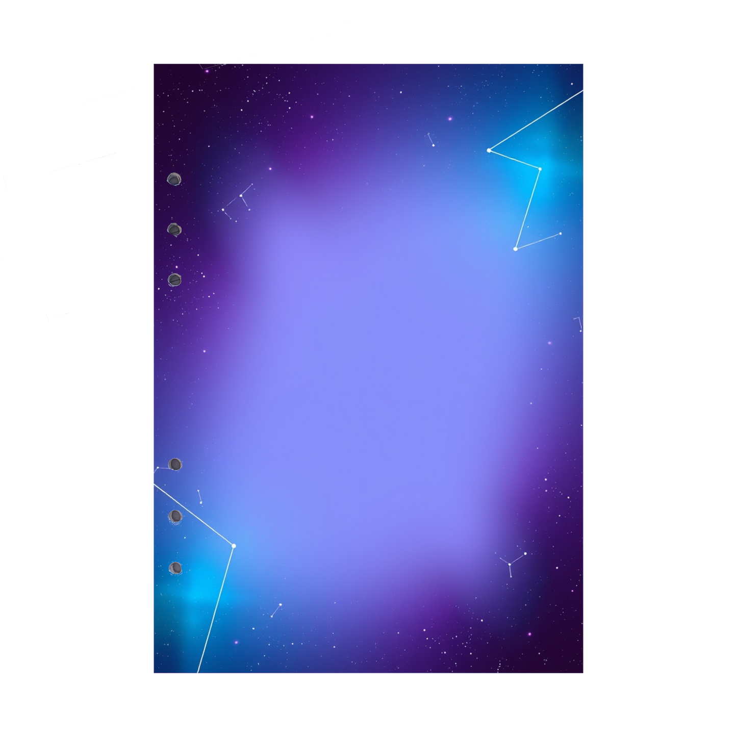 DIN A5 Ringbucheinlagen 6-fach Lochung mit Motiv | Bild Magic Cosmos 22