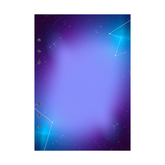 DIN A5 Ringbucheinlagen 6-fach Lochung mit Motiv | Bild Magic Cosmos 22