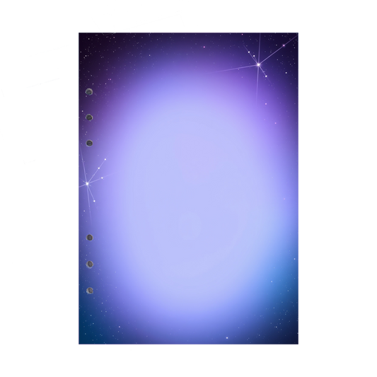 DIN A5 Ringbucheinlagen 6-fach Lochung mit Motiv | Bild Magic Cosmos 23