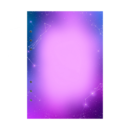 DIN A5 Ringbucheinlagen 6-fach Lochung mit Motiv | Bild Magic Cosmos 24