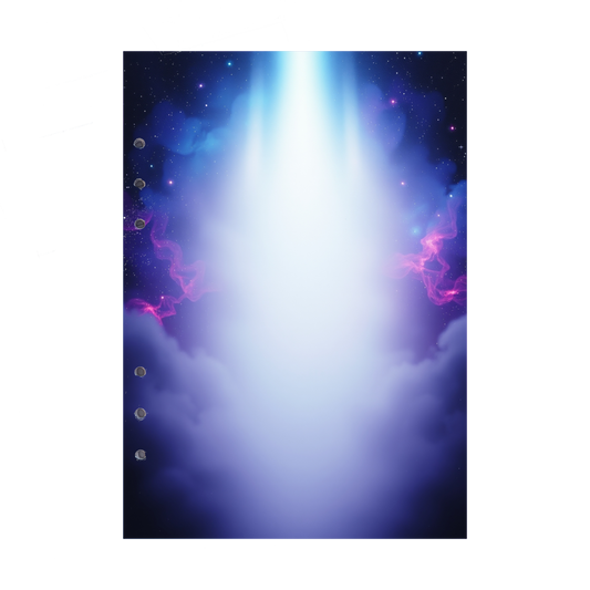 DIN A5 Ringbucheinlagen 6-fach Lochung mit Motiv | Bild Magic Cosmos 25