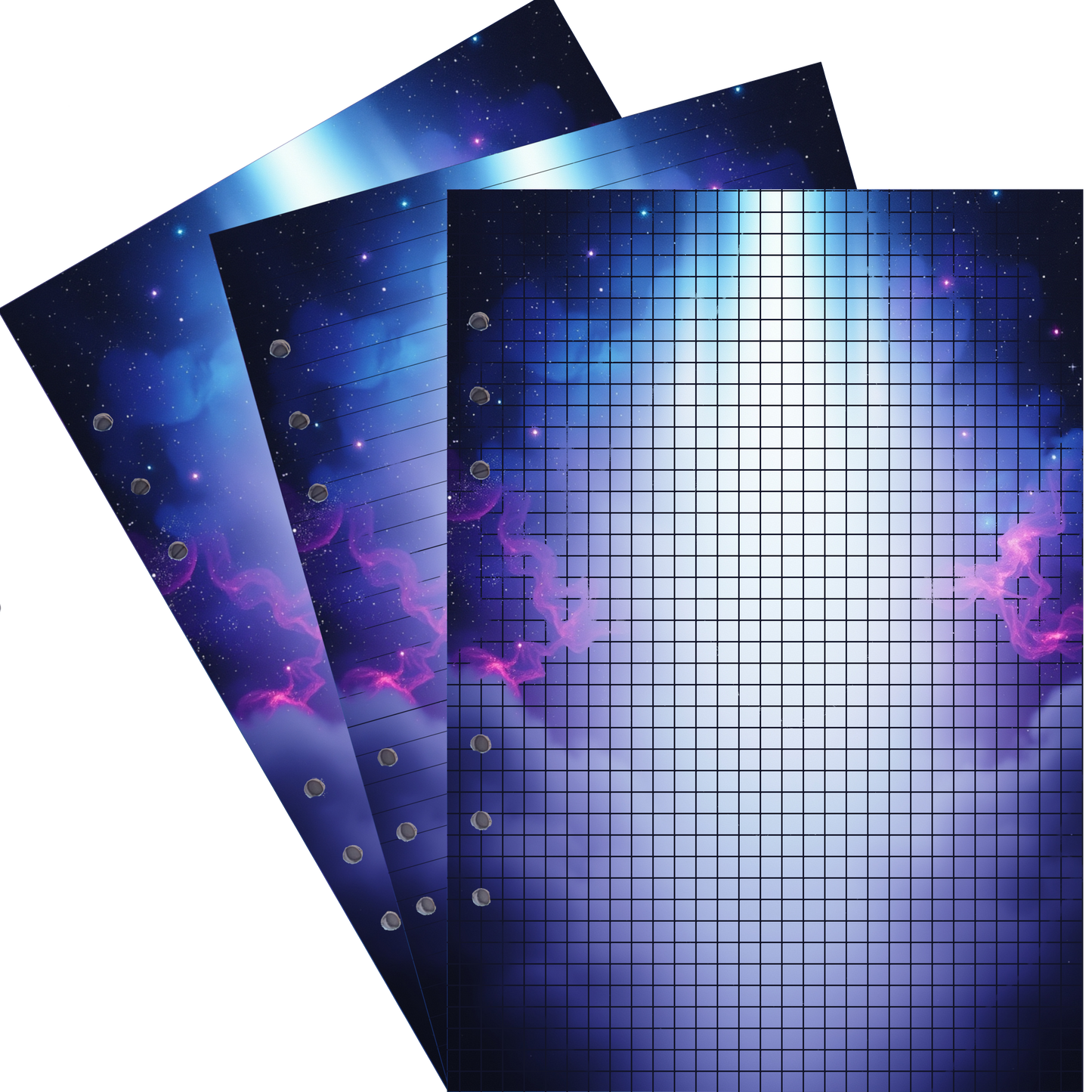 DIN A5 Ringbucheinlagen 6-fach Lochung mit Motiv | Bild Magic Cosmos 25