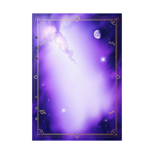 DIN A5 Ringbucheinlagen 6-fach Lochung mit Motiv | Bild Magic Cosmos 26